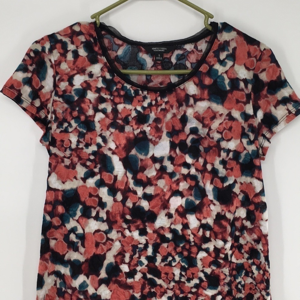 Vera Wang Multi Color Dress Casual Top - Picture 2 of 11